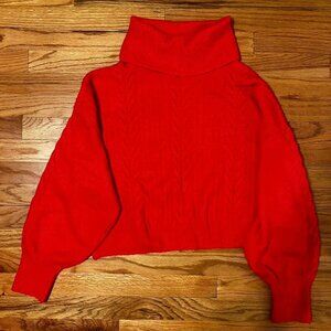 Women's Cropped Turtleneck Pullover Sweater - Wild Fable, Size XL, NWT